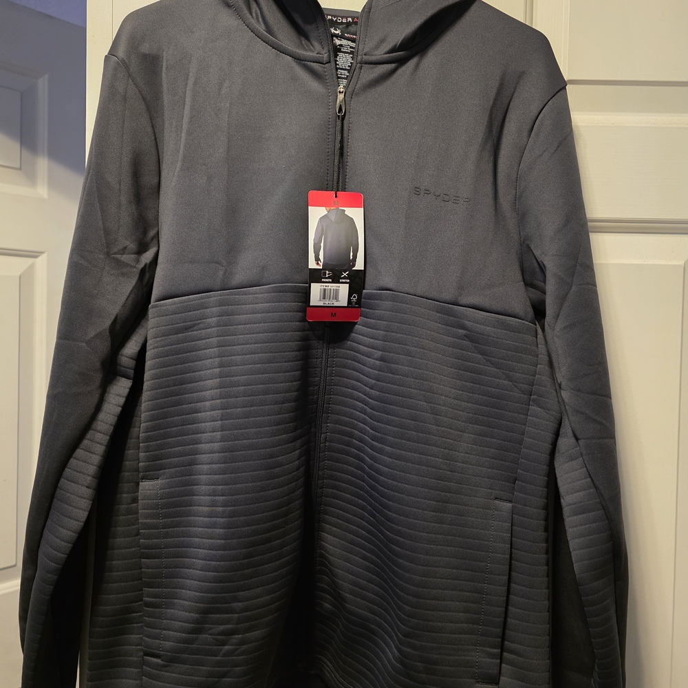 Spyder Active Charcoal Zip-Up Jacket